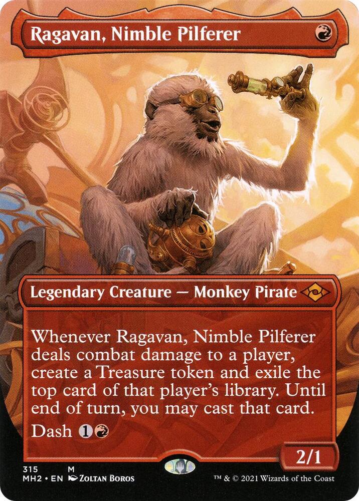 Ragavan, Nimble Pilferer (Borderless) - Modern Horizons 2 (MH2) (Foil)