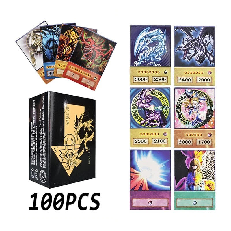 Yu-Gi-Oh 100 Piece Anime Style Card Set
