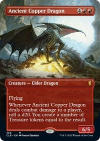 Ancient Copper Dragon (Borderless) - Commander Legends: Battle for Baldur's Gate (CLB) (Foil)