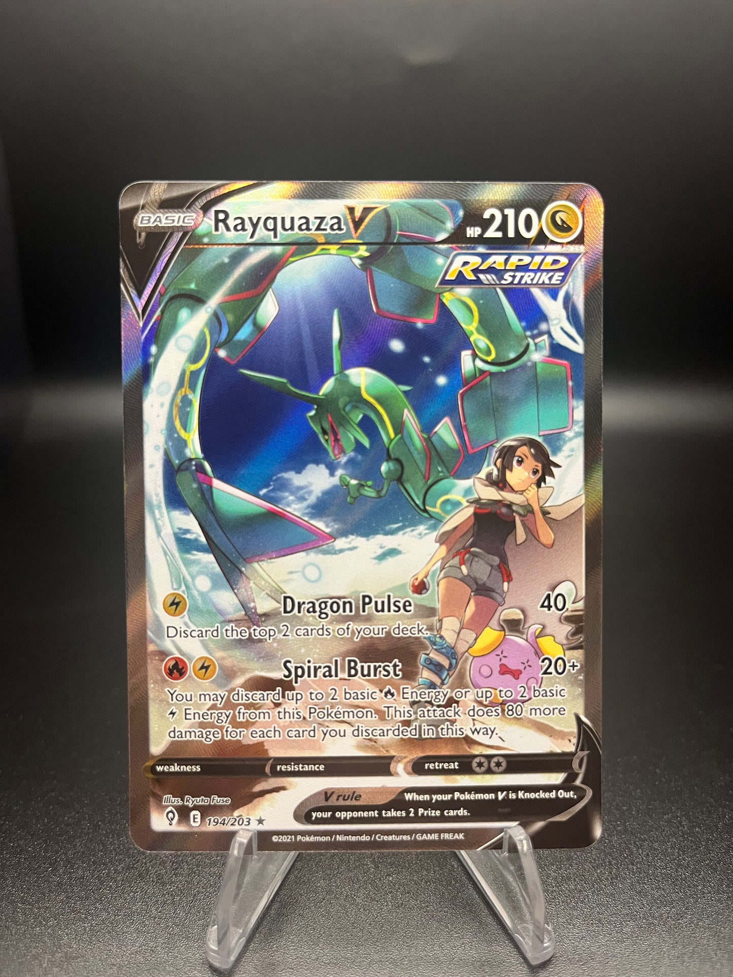 Rayquaza V (Alternate Full Art) - SWSH07: Evolving Skies (SWSH07)