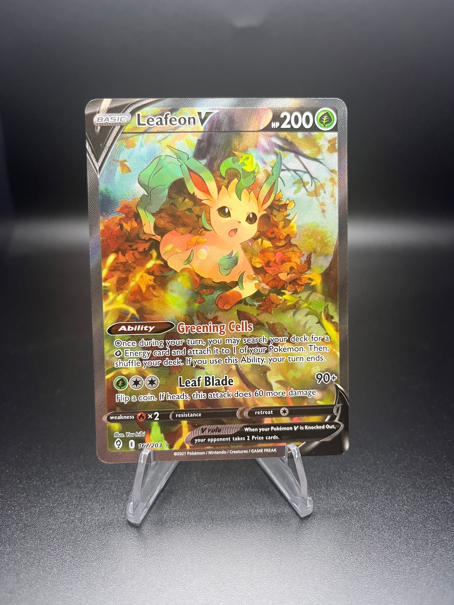 Leafeon V (Alternate Full Art) - SWSH07: Evolving Skies (SWSH07)